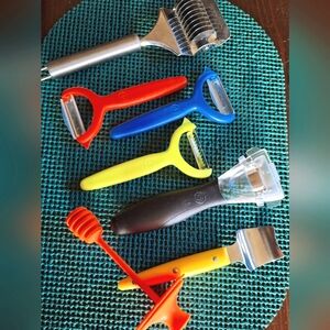 Kitchen Utensils. Four in second photo are Pampered Chef.